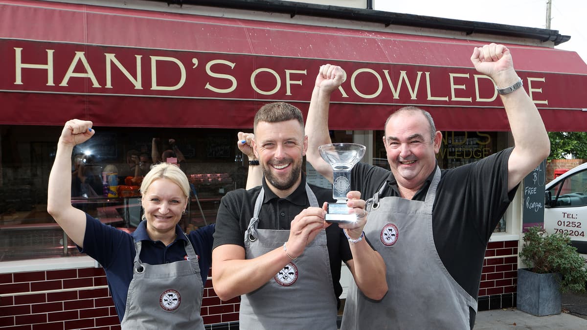 Winners of Farnham Cider and Sausage Festival best bangers contest
